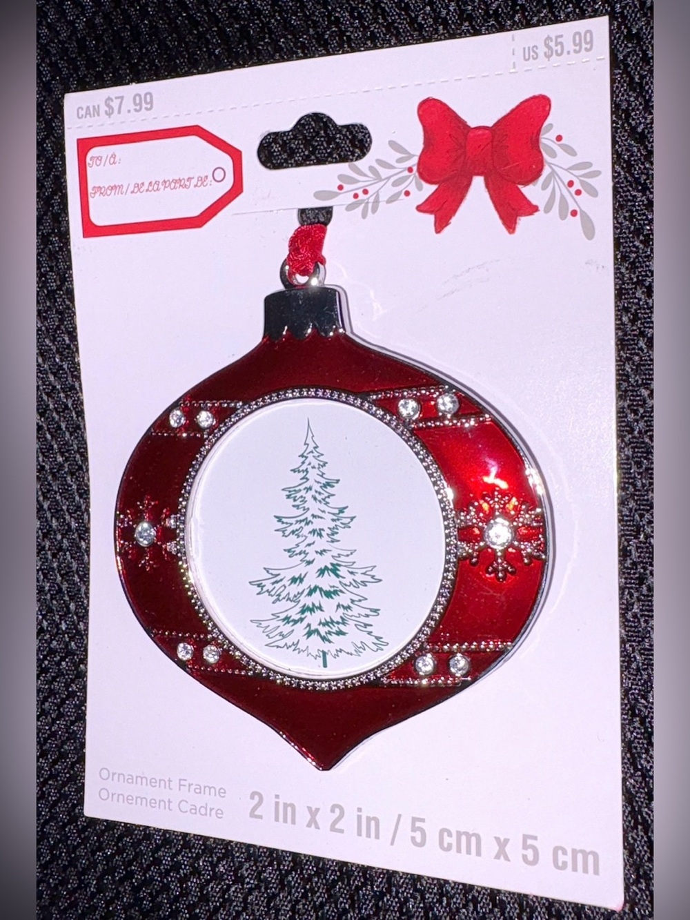 Studio Decor NWT Red & Silver Ornament Style Frame 1 Piece